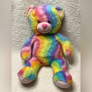 Build A Bear Workshop Rainbow Hugs Bear Plush 17in Teddy Bear 🌈